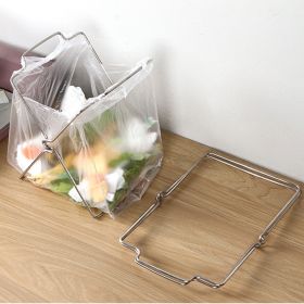 Small Stainless Steel Trash Bag Holder For Countertop