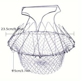 Stainless Steel Foldable Frying Basket