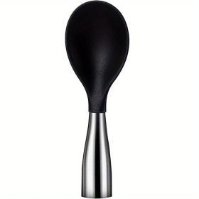 Silicone Standing Rice Spoon with Stainless Steel Handle