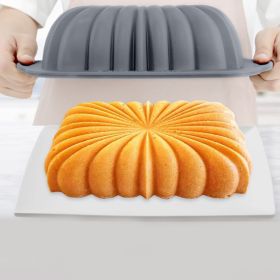 Silicone Rectangle Flower Cake Pan