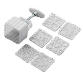 6 Stamp Square Shape Cake Molds