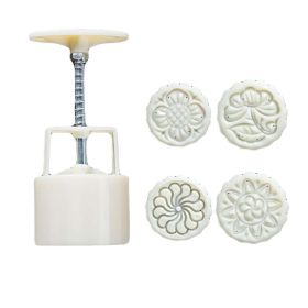 4 Stamps Small Round Pastry Molds