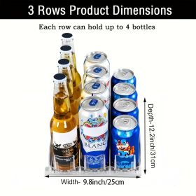 3 Row Soda Can or Bottle Dispenser