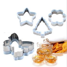 Stainless Steel 4 pc Holiday Cookie Cutter Set