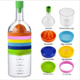 Multipurpose Bottle Shape 8 in 1 Kitchen Tool Set