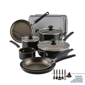 22 Piece Nonstick Aluminum Pot and Pan Set