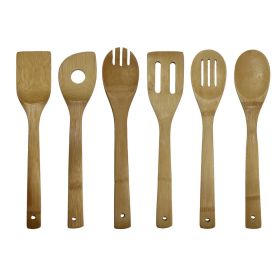 Oceanstar 6 Piece Bamboo Utensil Set