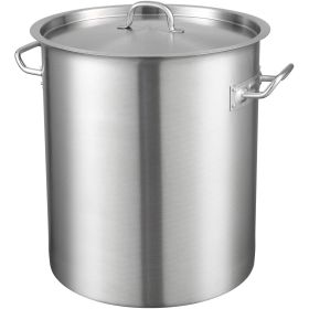 VEVOR 42 Quart Large Stainless Steel Stockpot with Lid & Handle