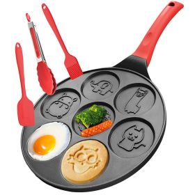 Red Nonstick Egg & Pancake Pan