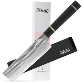 Qulajoy Chef Knife 8 Inch with Classic Octagonal Handle (Option: Nakiri)