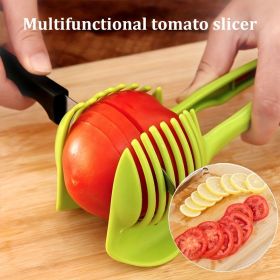 Round Fruits & Vegetable Cutting Tool (Color: Green)