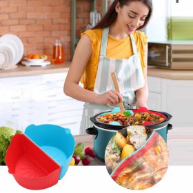 Slow Cooker Silicone Divider (Sheet Size: One Size, Color: Blue)