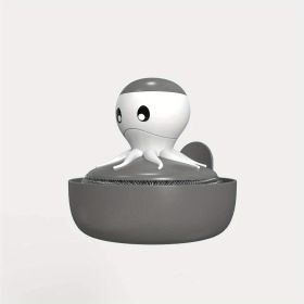 Octopus Pot Scrubber With Holder (Color: gray)