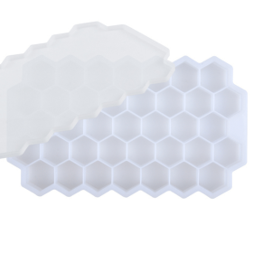 Honeycomb Silicone Ice Tray (Color: White)