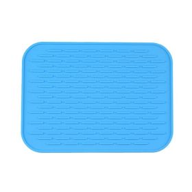 Durable Silicone, Non-slip Heat-resistant Mat (Color: Blue, Quantity: 1pc)