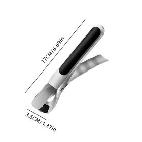 Stainless Steel Anti-Scalding Tong Clamp (Color: Black)