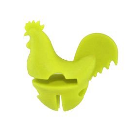 Cute Rooster Spoon Holder & Pot Breather (Color: Green)