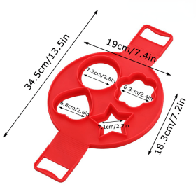 Fun Silicone Multi-Egg or Pancake Molds (Color: Style2)