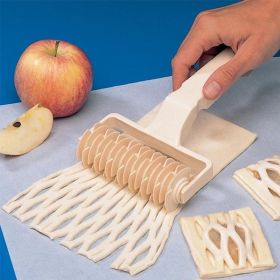 Pastry Lattice Roller Cutter; Pie Pastry Dough Cutter Roller (Quantity: 1)