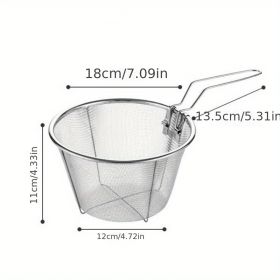 Frying Strainer Basket (Items: Deep Frying Strainer Basket Large)