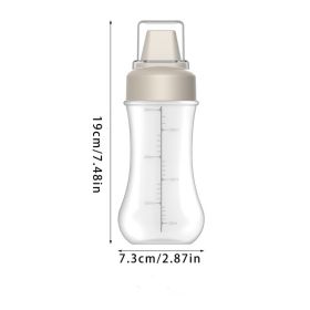 Leak Proof Refillable Condiment Container (Color: Gray 1pc)