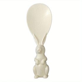 Bunny Shape Standing Rice Scooper (Color: Beige Color)