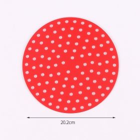 Air Fryer Silicone Liners (Style: Round 8in, Color: Red)