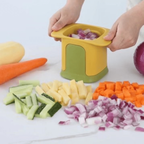 Handy Vegetable Dicer (Color: Yellow)