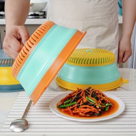 Collapsible Anti-fly Food Cover (Color: Orange)