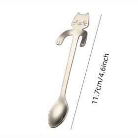 Cute Kawaii Cat Spoon (Color: Silvery)