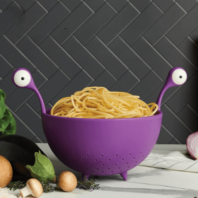 Big-Eyed Monster Kitchen Strainer (Color: Purple)