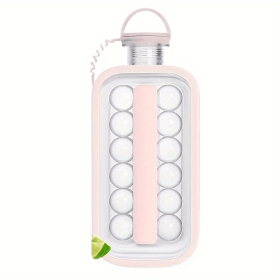 2 In 1 Multifunctional Bottle Ice Maker (Color: Pink)