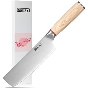 Japanese Cleaver -6.5 Inch With Wooden Handle (Option: Vegetable Knife)