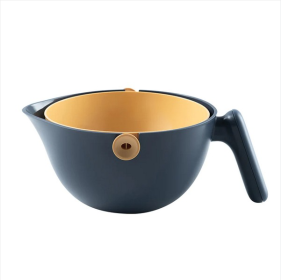 Rotating Colander  - Separable Colander And Bowl Set (Color: Blue)